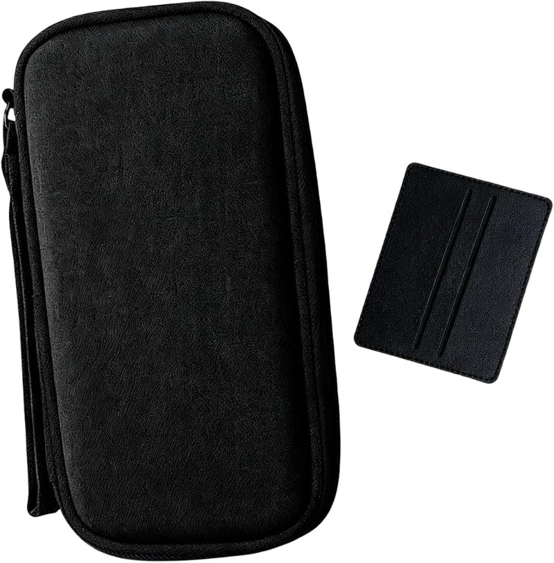 KASTWAVE Compact Travel Cable Organizer Bag for Electronics Accessories, Portable Power Bank Case with Multiple Compartments for Earphones, USB Drives, Chargers, Hard Drives (Black) - Image 1