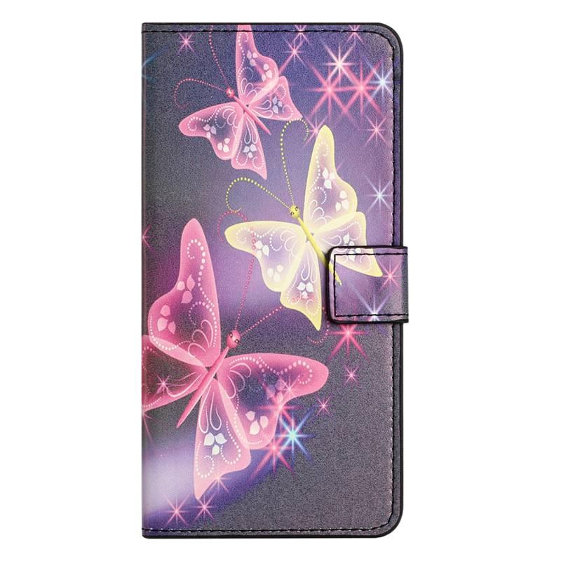 غطاء هاتف بPU لـ Redmi Note 14 Pro باللون Lotus Pink بوظيفة حامل مع مقاوم للصدمات وحامل بطاقات مع مقاوم للصدمات مع حماية من السقوط مع حامل قائم عملي للاستخدام المتكرر خفيف الحمل - Image 2