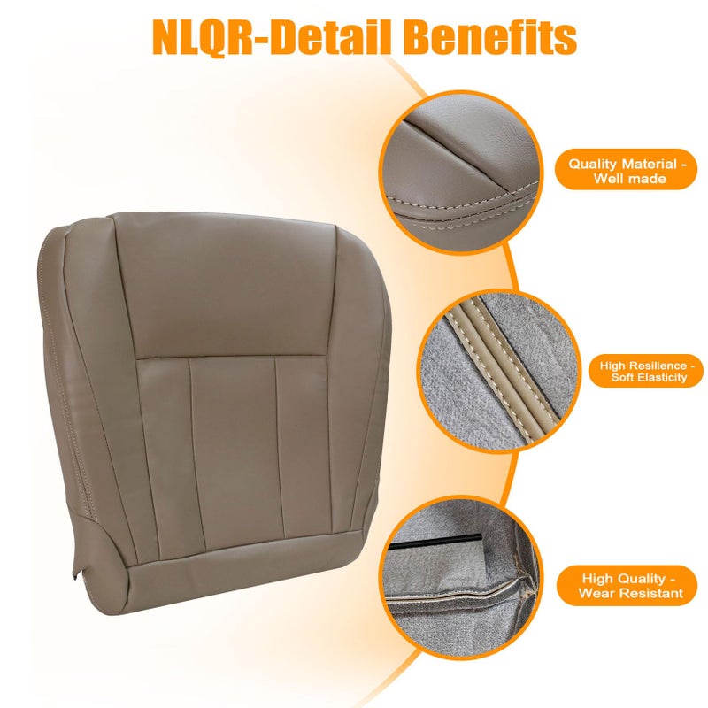 NLQR Front Both Sides Bottom & Top Back Replacement Seat Covers Compatible with Toyota 4Runner 1996 1997 1998 1999 2001 2002 - Image 4