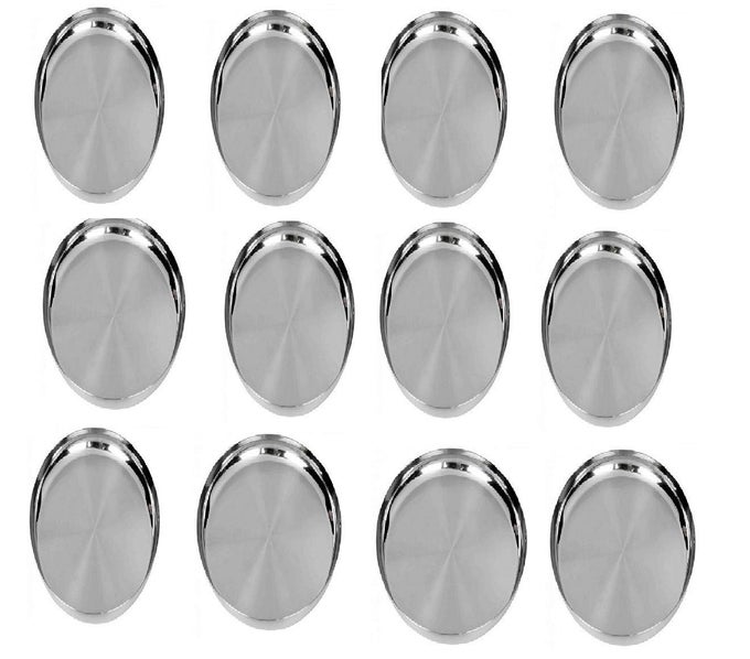 STAINLESS STEEL CHINA DINNER PLATE SIZE NO 11 SET OF 10
