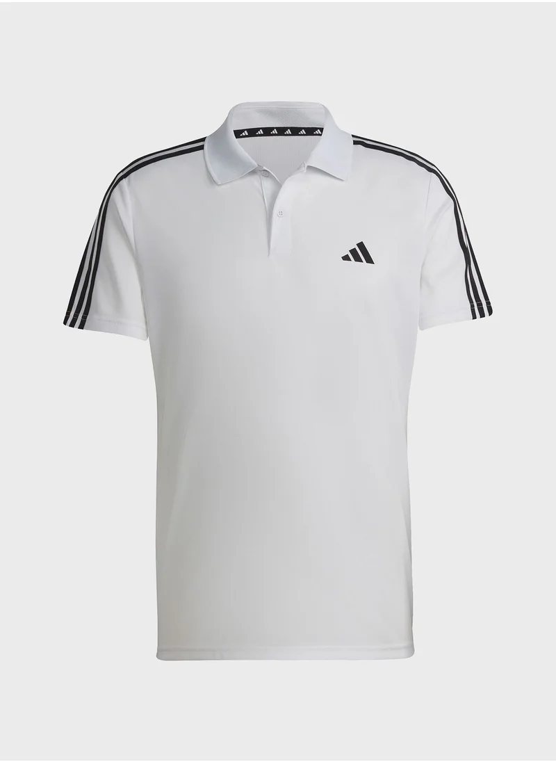 Adidas Train Essentials Piqué 3-Stripes Training Polo Shirt