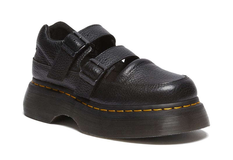 Dr. Martens Women's Buzz Mary Jane Shoes, Black Milled Nappa, 5UK, 7 US Women - Image 1