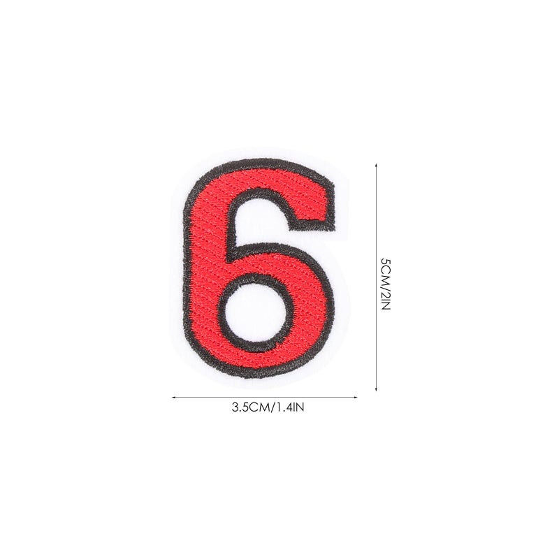 10pcs Number Embroidered Fabric Patches for Clothing Repair DIY Sewing on Jackets Shirts - Image 3