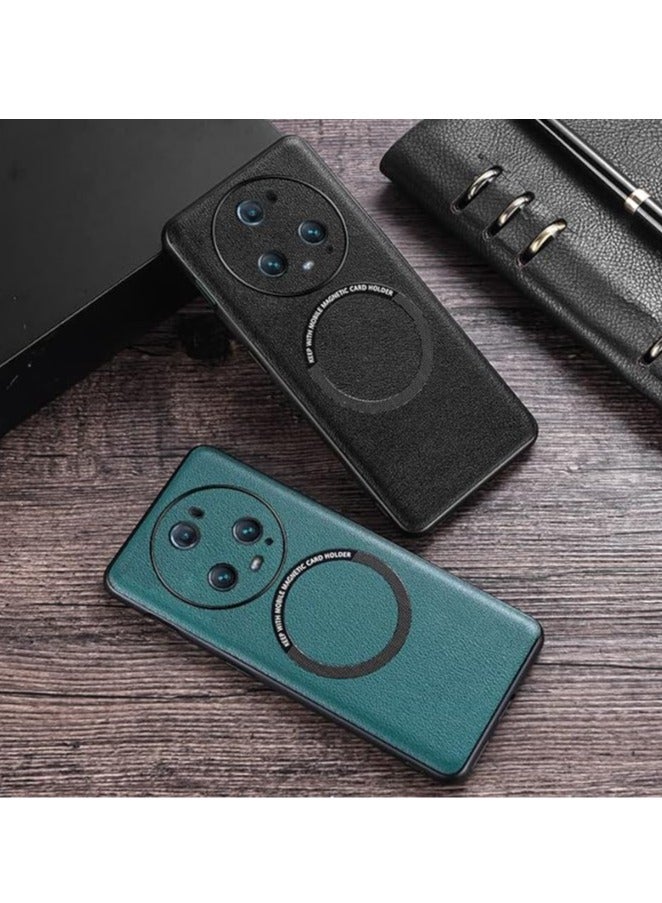 general The PU leather case is compatible with the Honor Magic 5 Pro 5G, a shockproof case for magnetic wireless charging, for the Magic 5 Pro - Image 3