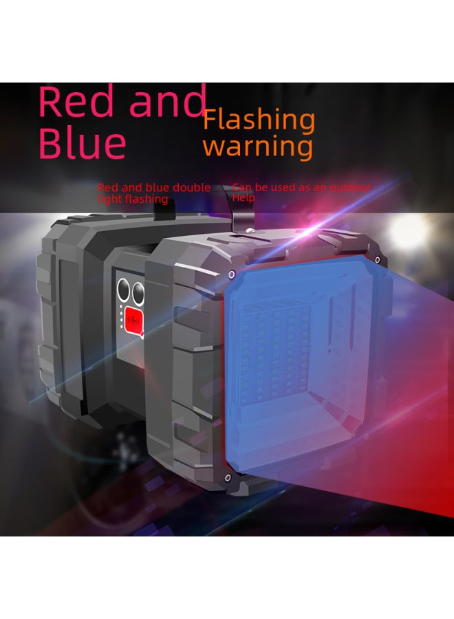 High-power Portable Rechargeable Super-bright Long-range Xenon Multi-functional Home Outdoor Work Searchlight Flashlight-Color:W845 (medium) Color Box - Image 3