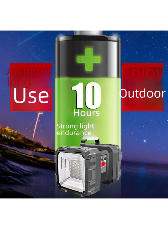High-power Portable Rechargeable Super-bright Long-range Xenon Multi-functional Home Outdoor Work Searchlight Flashlight-Color:W845 (medium) Color Box - Image 4