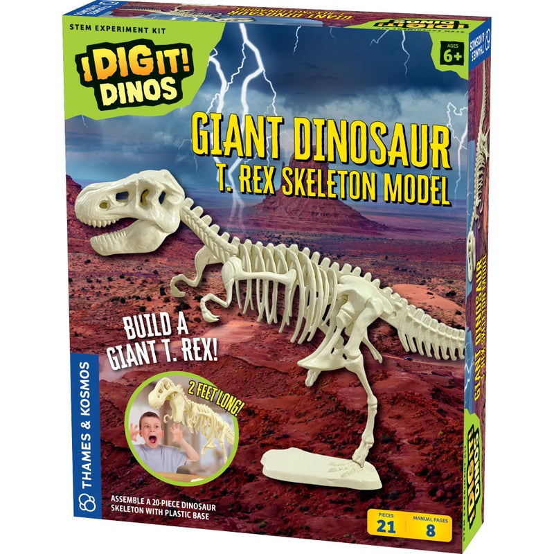 Thames & Kosmos Giant Dinosaur: T. Rex Skeleton Model | STEM Activity | Build a 26-in Long T. Rex Skeleton | Explore Paleontology & Learn Fun Dino Facts | Includes Manual with Step-by-Step Assembly - Image 1