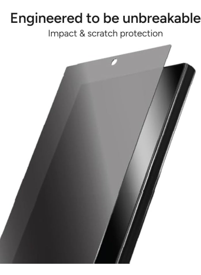 Muzz Flexible Privacy Screen Protector (Not A Tempered Glass) for Samsung Galaxy S24 Ultra, Anti-Glare, Matte Finish, 2-Way Privacy Filter (Galaxy S24 Ultra) - Image 2