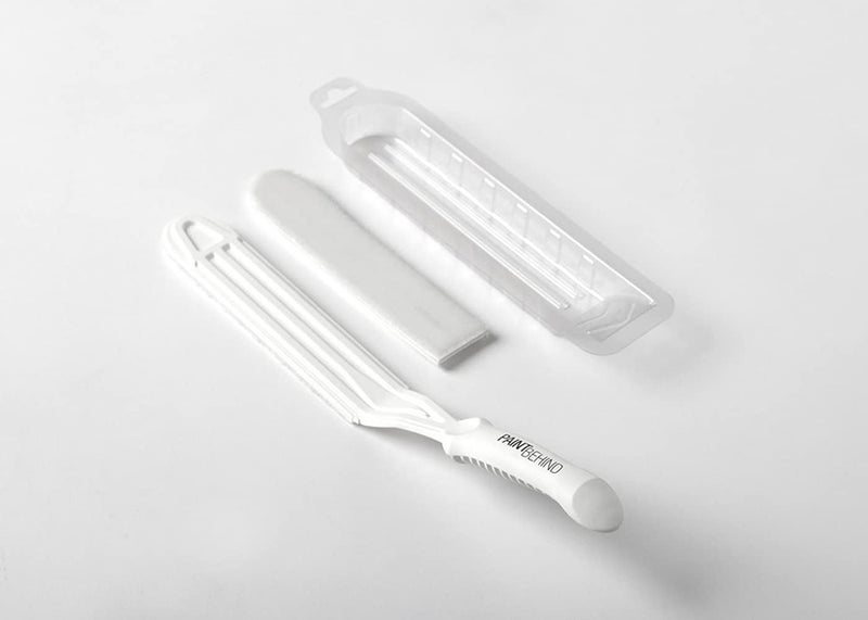 PAINT BEHIND Toilet Tool Nylon Brush - Flat Paint Brush Set for Walls, Behind Toilet and Hard to Reach Areas - Painting Supplies for Home Interior Set - 16 in L x 12 in W x 19 in H - Image 2