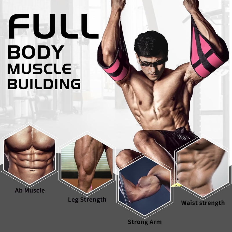 plzzree Hanging Ab Straps for Pull Up Bar: Gym Ab Sling Straps for Arm Pull up Workout Support for Training Knee and Leg Raises - Image 5