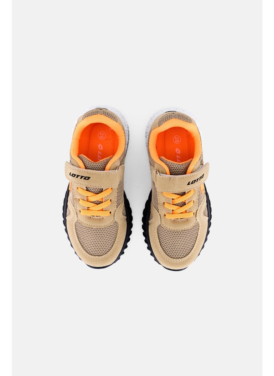 LOTTO Kids Boy Velcro Closure Outdoor Sports Shoes, Tan  - Image 4