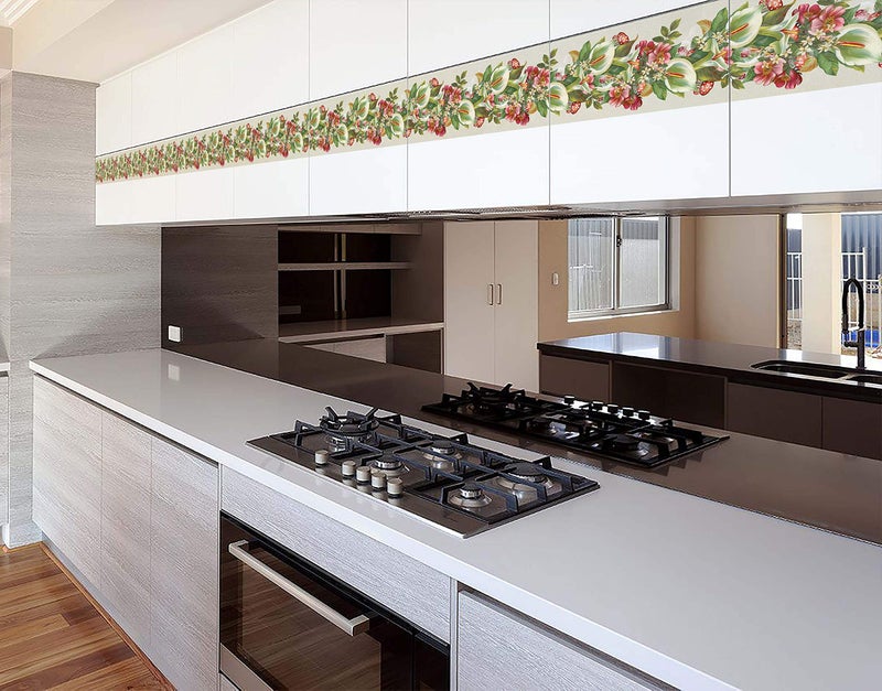 WallDesign Green Anthurium & Pink Anemones Flowers Wall Border - 5.25 inch Width by 5 ft Length - Image 4