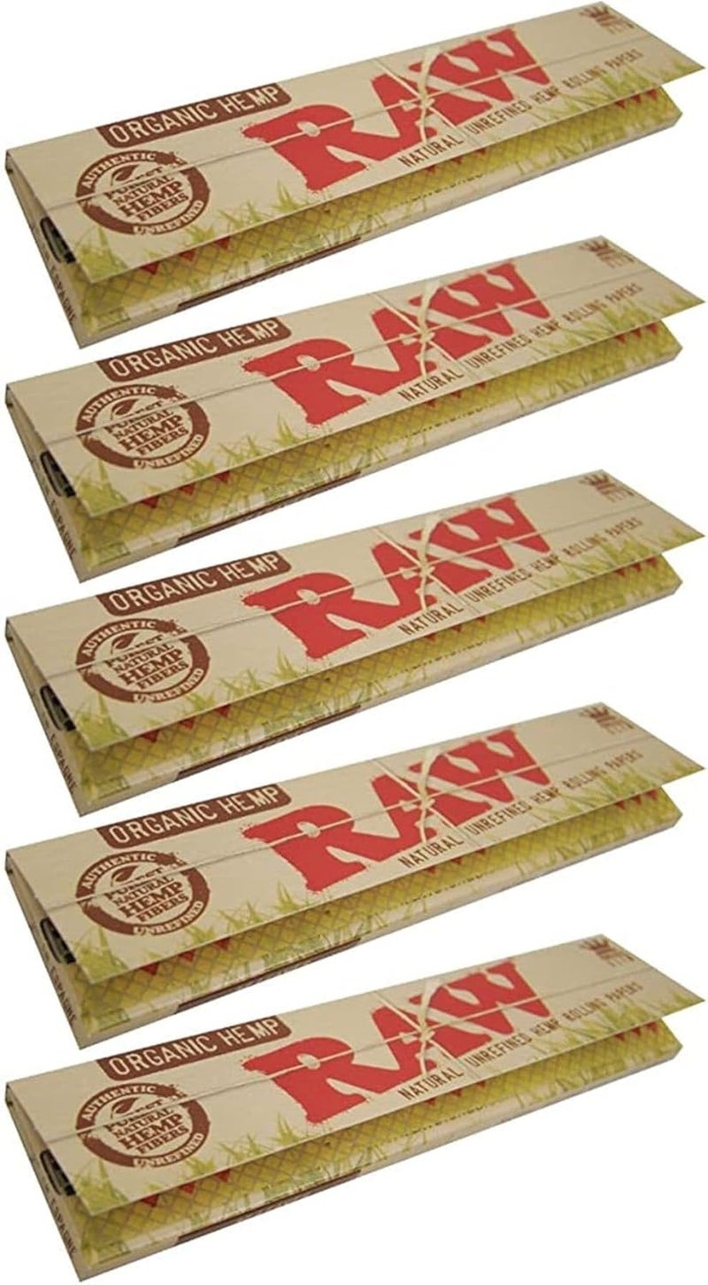 Raw ورق لف عضوي رفيع بحجم كينغ، 32 ورقة (عبوة من 4) - Image 1