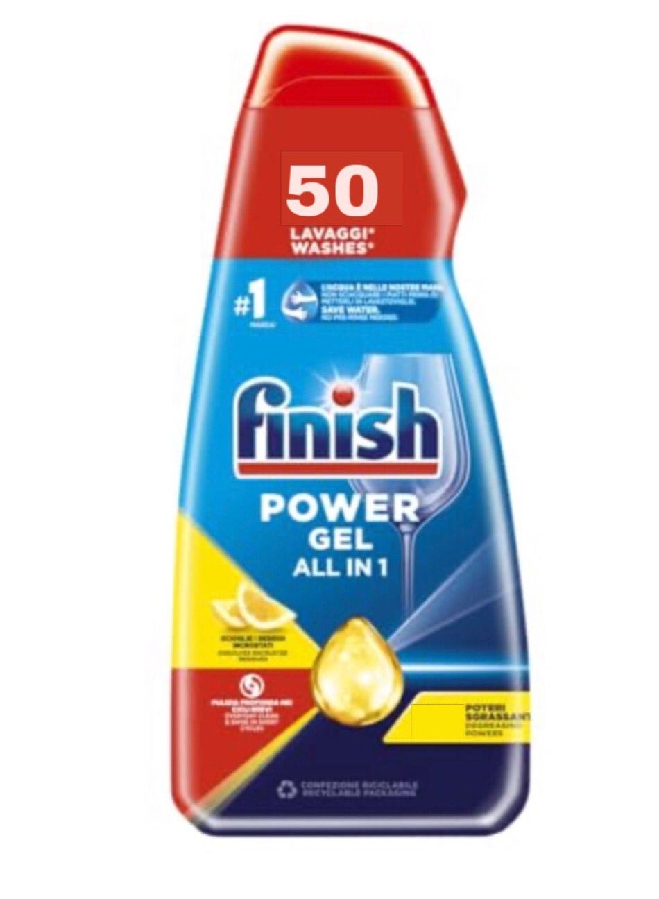Finish All In 1 Lemon Dishwasher Gel 1ltr