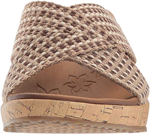 Skechers Women's Beverlee-Delighted Wedge Sandal, Natural, 11 M US - Image 2