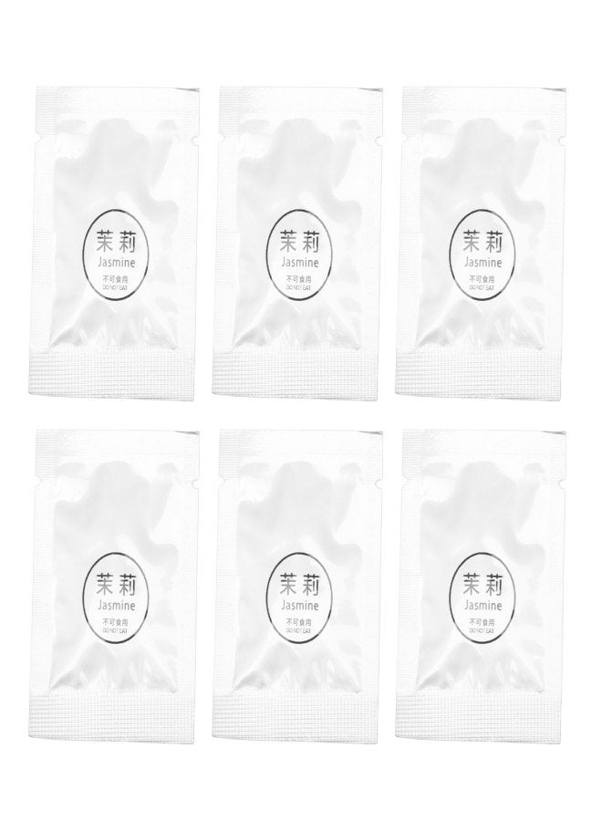 6 Pack Car Fragrance Replacement Tablets Portable Air Vent Clip Replacement Pads for Car Accessories Jasmine Flavor - Image 1