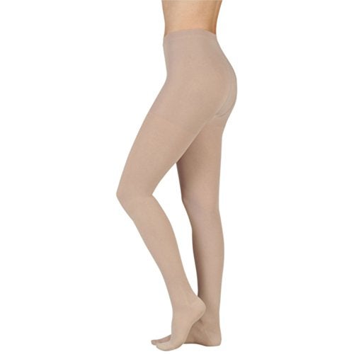 Juzo Soft 2001 Pantyhose 20-30mmhg Open Toe Compression Hose, Black, 2 (II) Regular - Image 1
