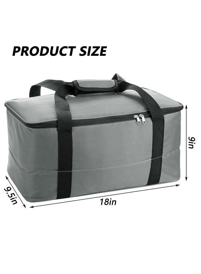 YOUEON Bongo Drum Bag With Carrying Grip, 18 Inch Standard Size Padded Gig Bag for Bass Drum With Dense Protective Interior Padding, Black - Image 2