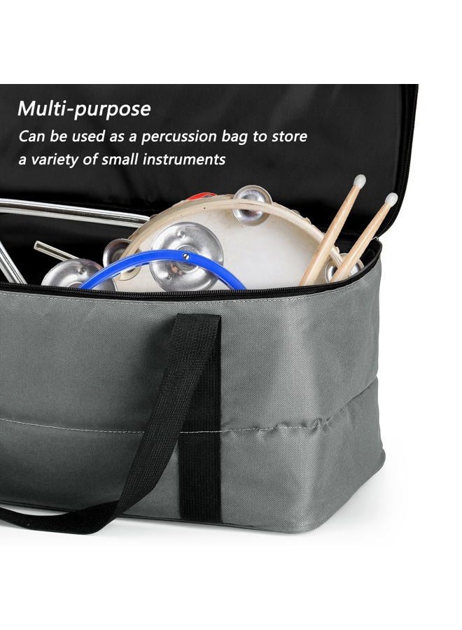 YOUEON Bongo Drum Bag With Carrying Grip, 18 Inch Standard Size Padded Gig Bag for Bass Drum With Dense Protective Interior Padding, Black - Image 4