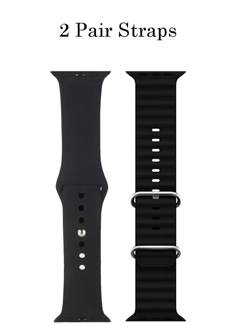 Mini 36MM Smart Watch for Ladies & Girls – Includes 2 Pairs of Straps & Wireless Charger, Sleek Black Design  - Image 3