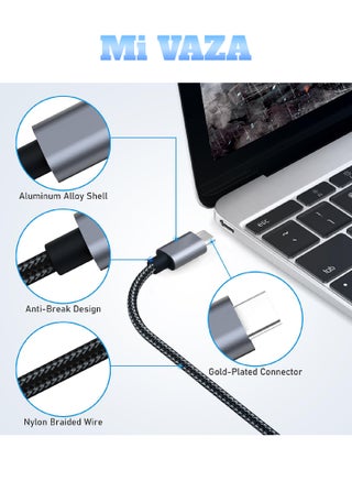 Type-C to HDTV Cable - Support 4K - HDMI 2.0 Monitor Cable - Compatible with Mobile Phone/Laptop/Computer/iPad/Android/iOS/Samsung/Projector - 2M - view 5