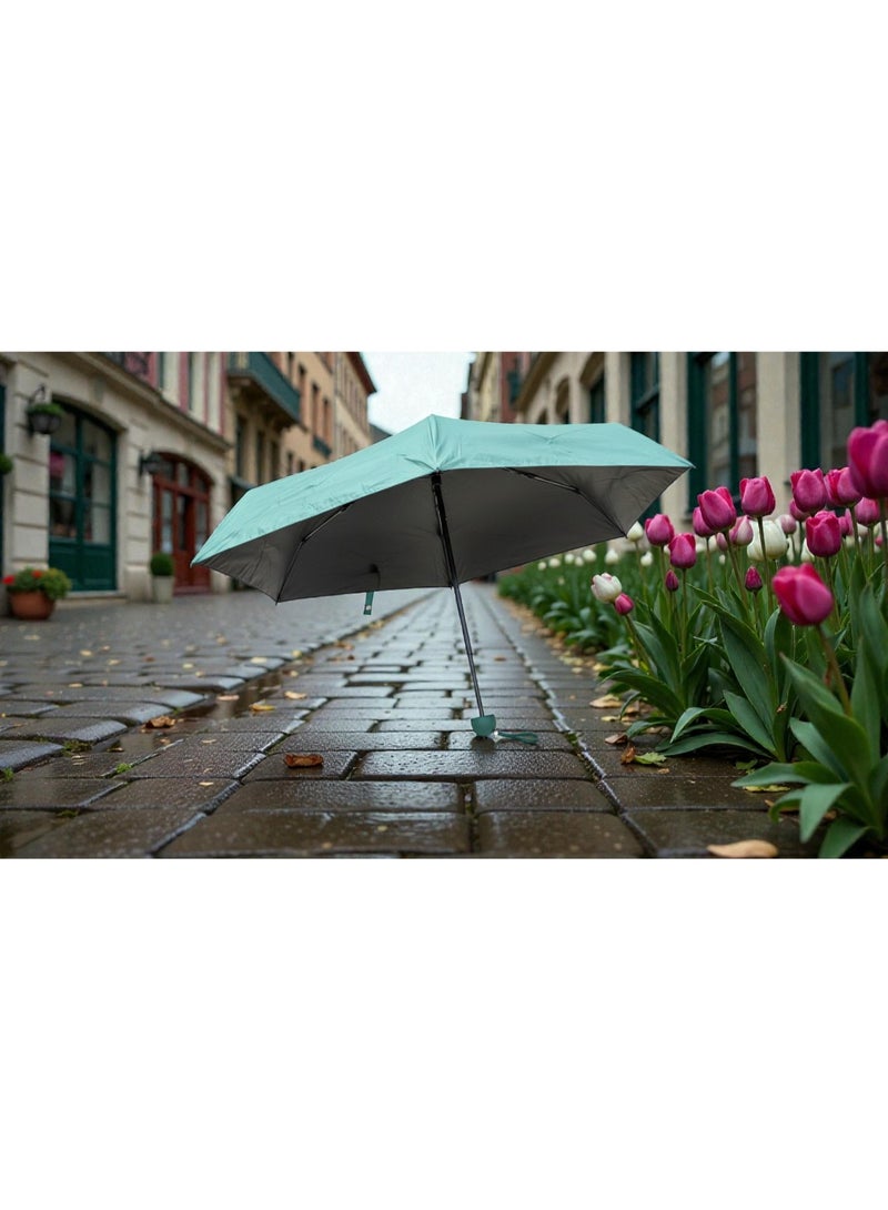 شمسية واقية من الشمس والمطر| قابلة للطي بتصميم كبسولة ميني لسهولة التخزين والتنقل - Image 4