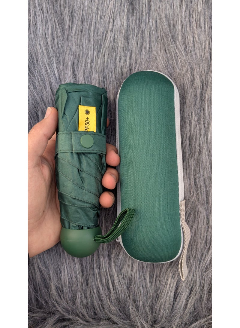 شمسية واقية من الشمس والمطر| قابلة للطي بتصميم كبسولة ميني لسهولة التخزين والتنقل - Image 3