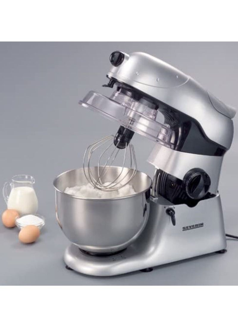 Severin Stand mixer and kitchen machine with Stainless Steel bowl 4.5 l km 3882 silver/black - Image 4