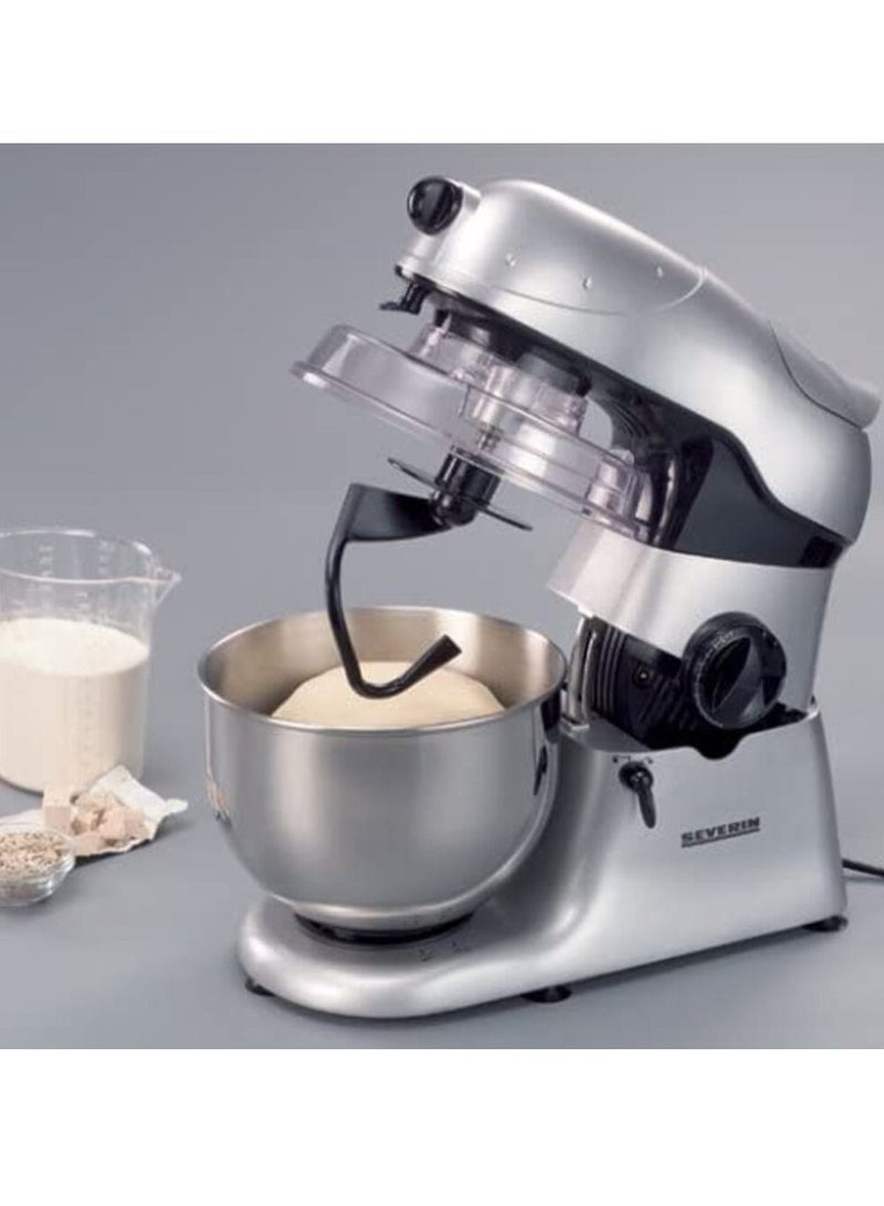 Severin Stand mixer and kitchen machine with Stainless Steel bowl 4.5 l km 3882 silver/black - Image 3
