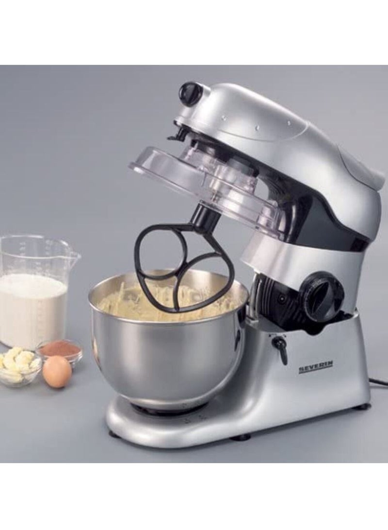 Severin Stand mixer and kitchen machine with Stainless Steel bowl 4.5 l km 3882 silver/black - Image 1