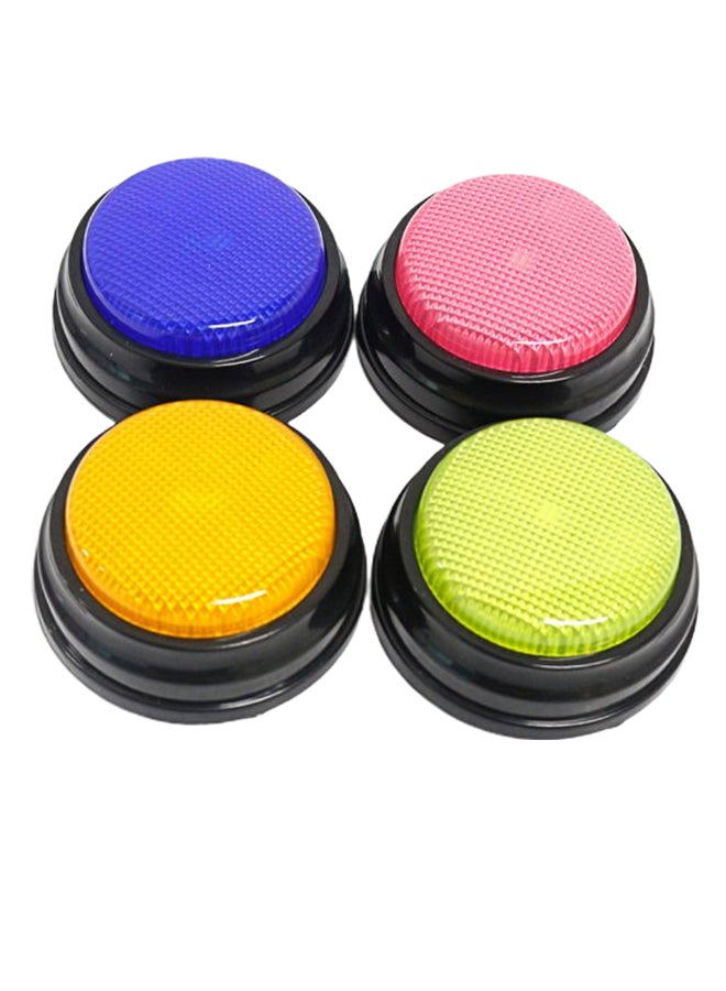 4-Piece Recordable Learning Answer Buzzer on Set With LED  - Image 2