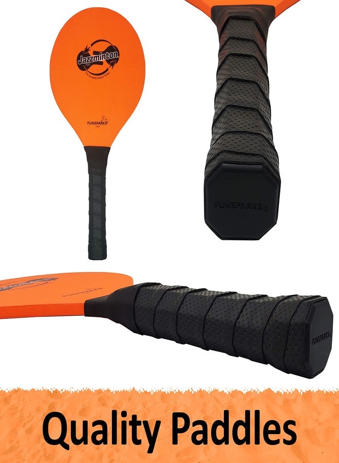 Jazzminton-Sport Paddles - Racquetball Game Fun for Kids & Adults - All Season Indoor Outdoor Games for All - Image 2