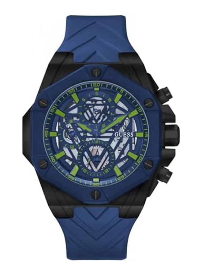 GUESS Women Quartz Analog Round Shape Silicone Wrist GW0579G3 - 47 mm - Image 1