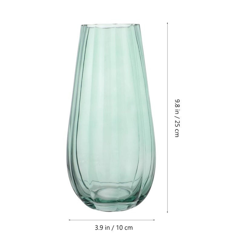 Purple Glass Flower Vase Nordic Simple Style Floral Arrangement Container for Living Room Desktop - Image 3