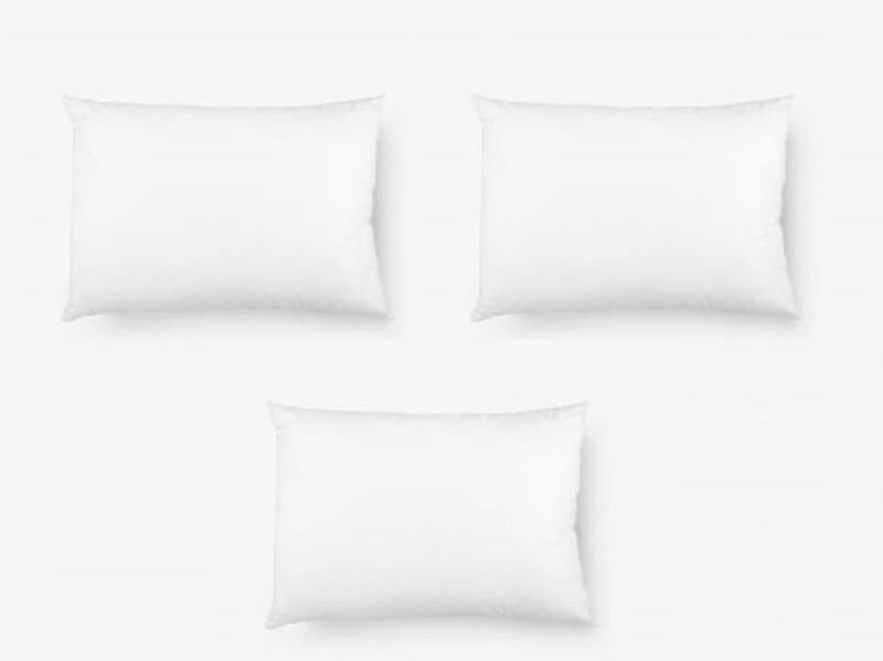 BOOMING PILLOW Polyester Fibre Beautiful Sleeping Pillow Pack of 3White 42x63 - Image 1