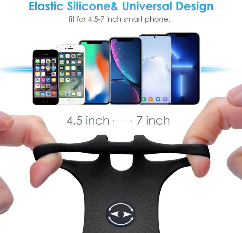 Cikyner Running Armband, 3 in 1 Running Phone Holder Sports Armband Bicycle Phone Holder 360° Rotatable & Detachable Running Phone Armband for 4.5-7'' iPhone Huawei for Gym Running Hiking (G4) - Image 2