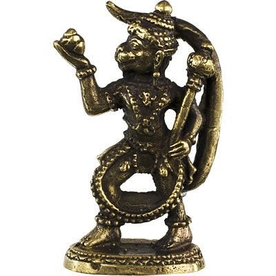 CircuitOffice Mini 1.25" Brass Statue - Hanuman - Image 5