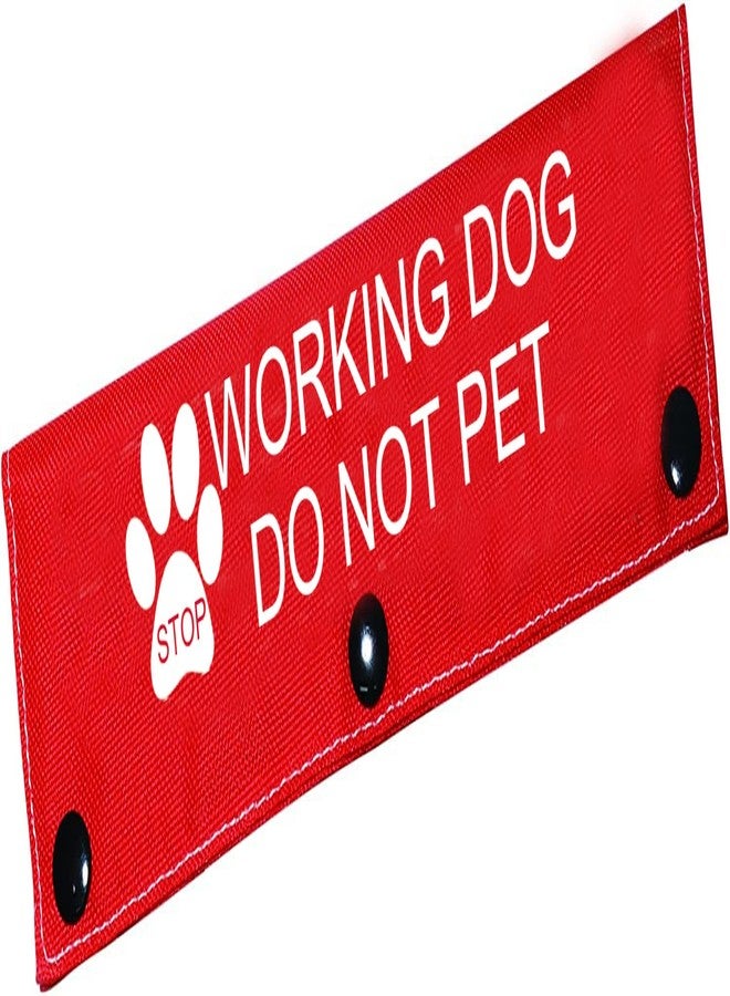 BLUPARK Funny Dog Leash Sleeve - Working Dog Do Not Pet Leash Wrap Alert Hanging ID Patch Tag Pet Birthday Gift - Image 1