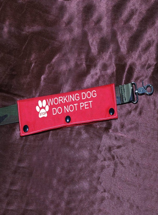 BLUPARK Funny Dog Leash Sleeve - Working Dog Do Not Pet Leash Wrap Alert Hanging ID Patch Tag Pet Birthday Gift - Image 3