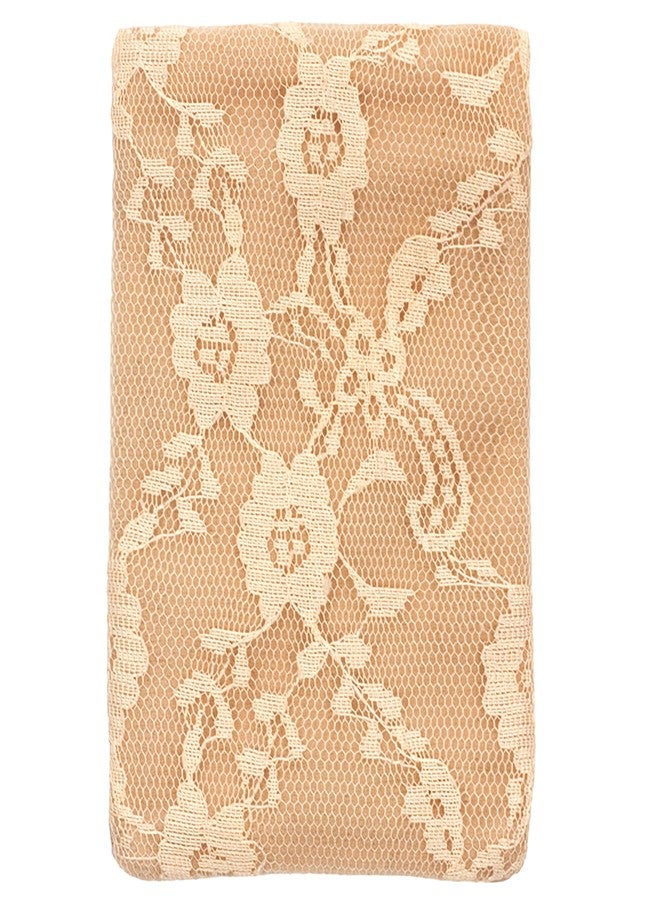 Braza Secret Stash - Lace Bra Travel Pocket Pouch - Beige, One Size - Image 1