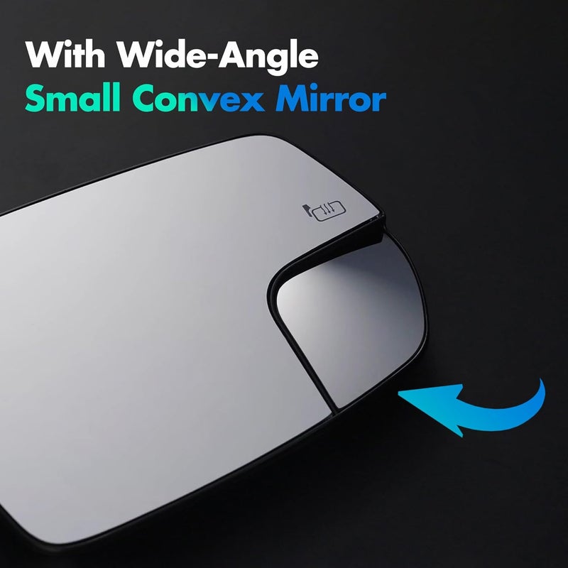 SNEMEEY Driver Side Mirror Glass for Ford Edge 2015-2018 - Image 4