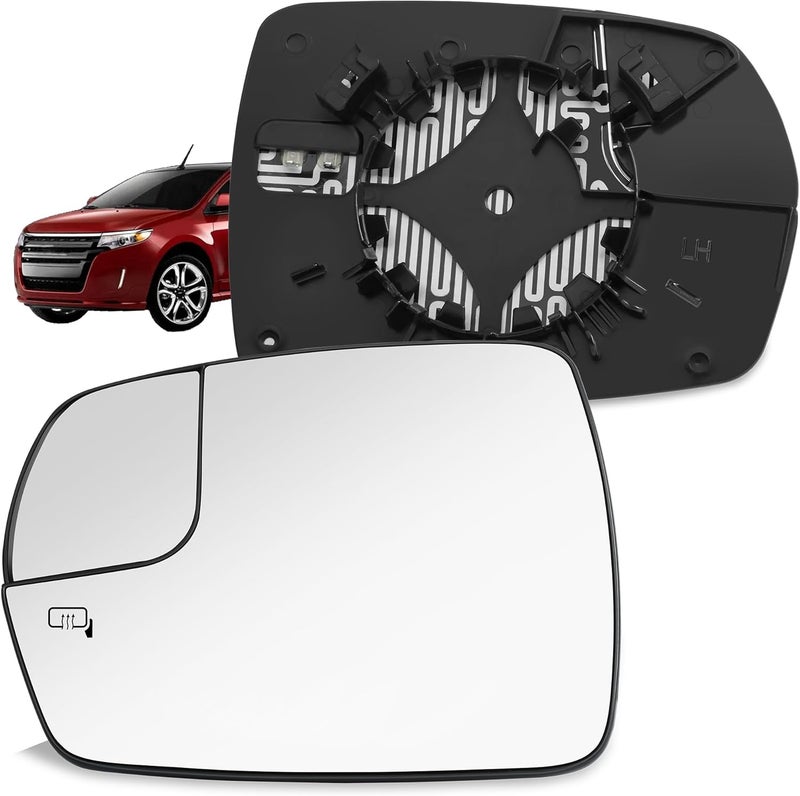 SNEMEEY Driver Side Mirror Glass for Ford Edge 2015-2018 - Image 1