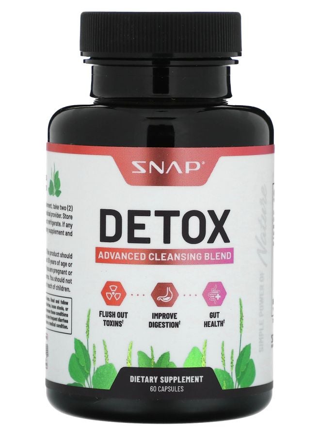 SNAP SUPPLEMENTS خلطة تنظيف متقدمة ديتوكس 60 كبسولة
