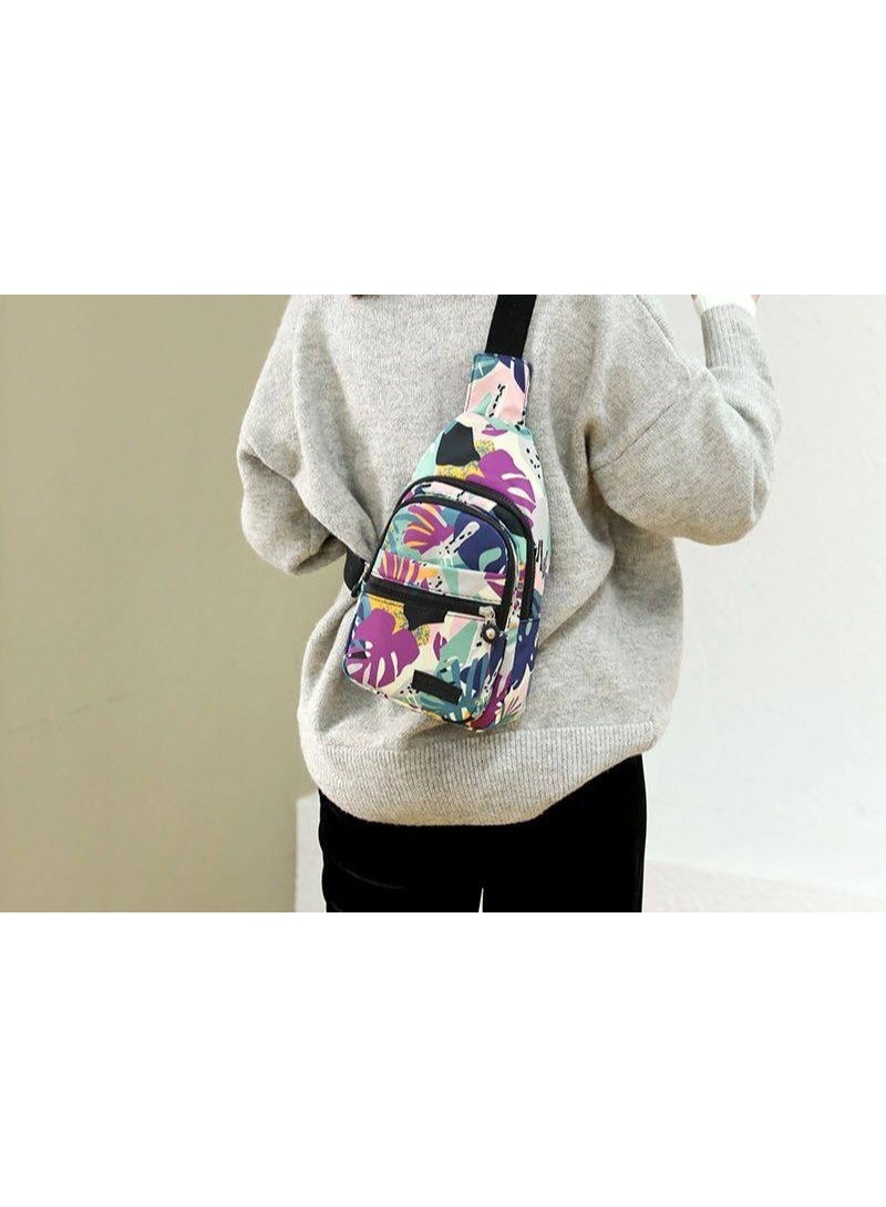 Water-resistant crossbody bag with colorful prints - multi-position crossbody, back and shoulder - 344 - Image 2