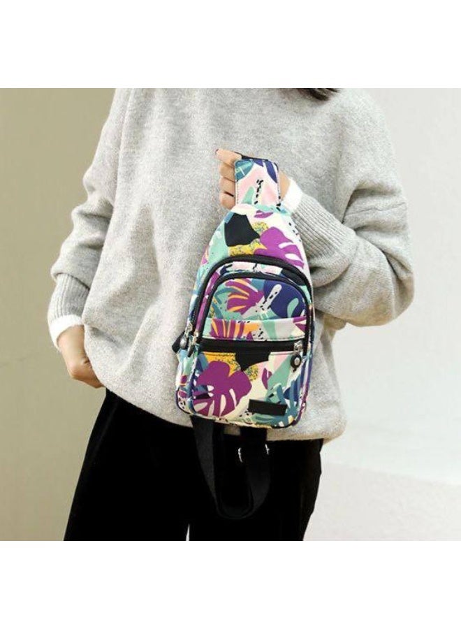 Water-resistant crossbody bag with colorful prints - multi-position crossbody, back and shoulder - 344 - Image 3