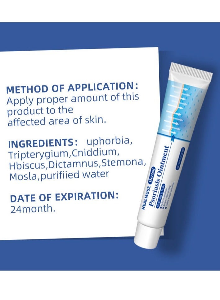 HEALMUSZ 2-Packs Psoriasis cream,External skin ointment, antibacterial ointment 20g*2 - Image 3