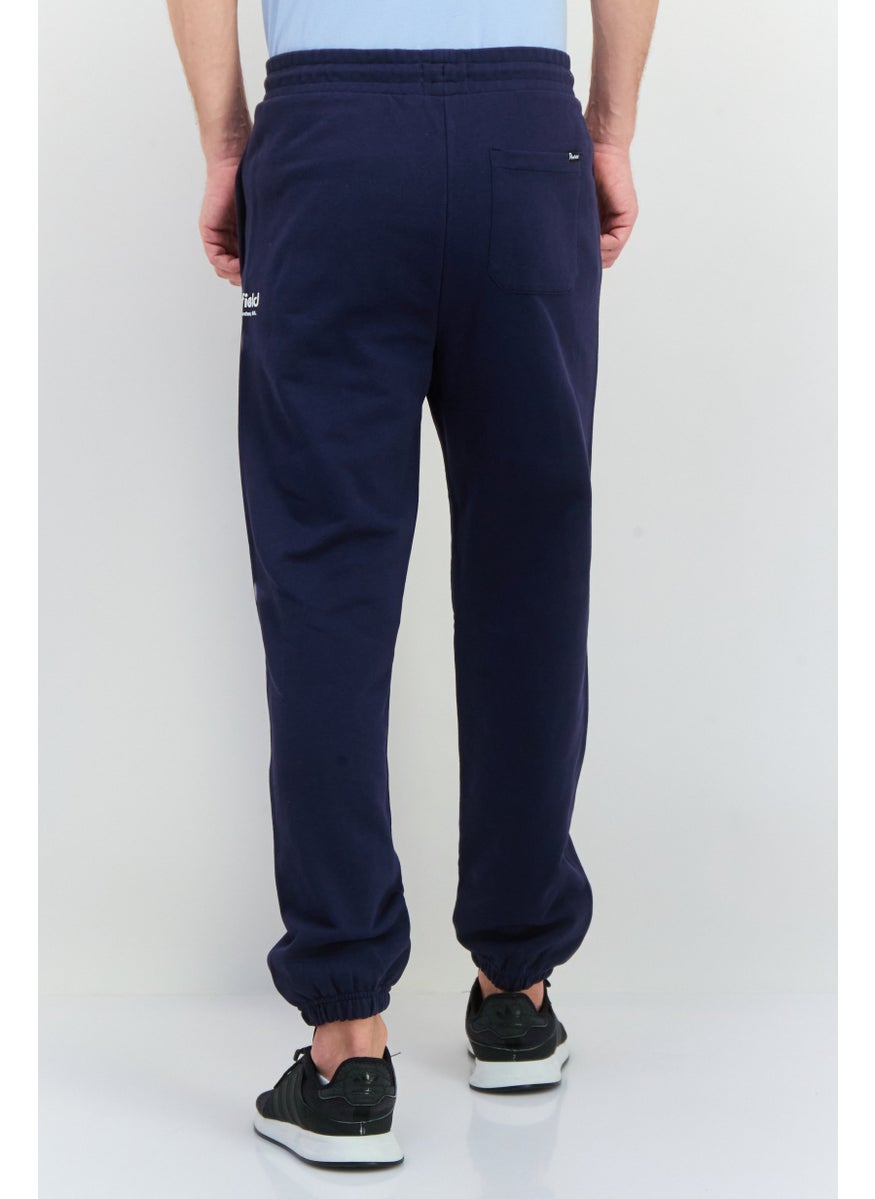 Penfield Men Regular Fit Brand Loog Sweatpants, Navy  - Image 4