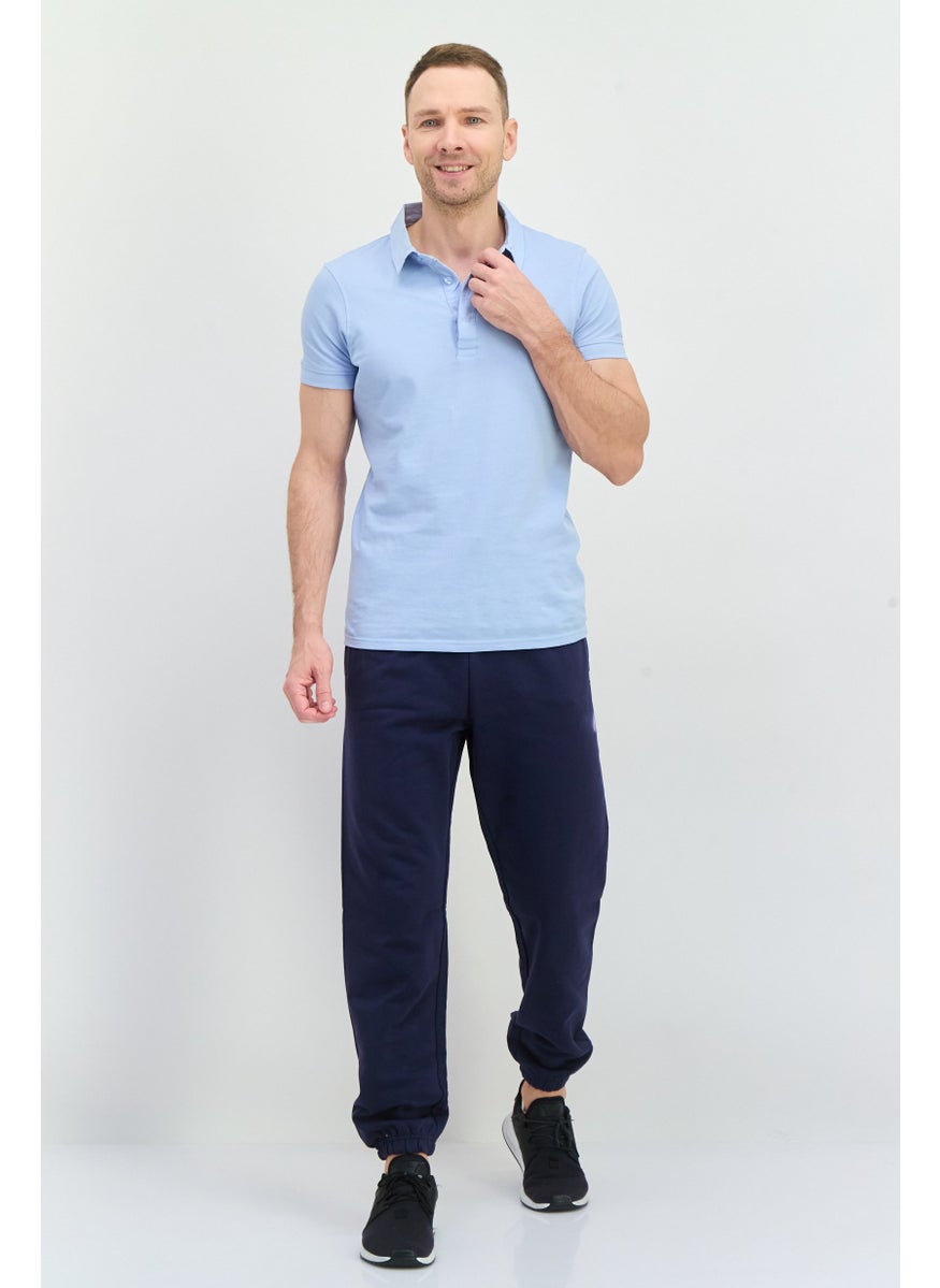 Penfield Men Regular Fit Brand Loog Sweatpants, Navy  - Image 3