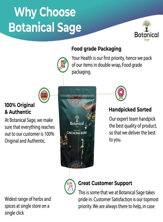 Botanical Sage- Quina | Cinchona bark | 50 GRAMS| Selected | Extra Cleaned - Image 3