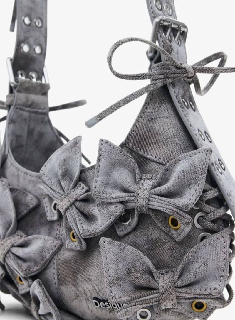 DESIGUAL Grey Small Bag With Butterfly Appliqués for Women | Best Price UAE